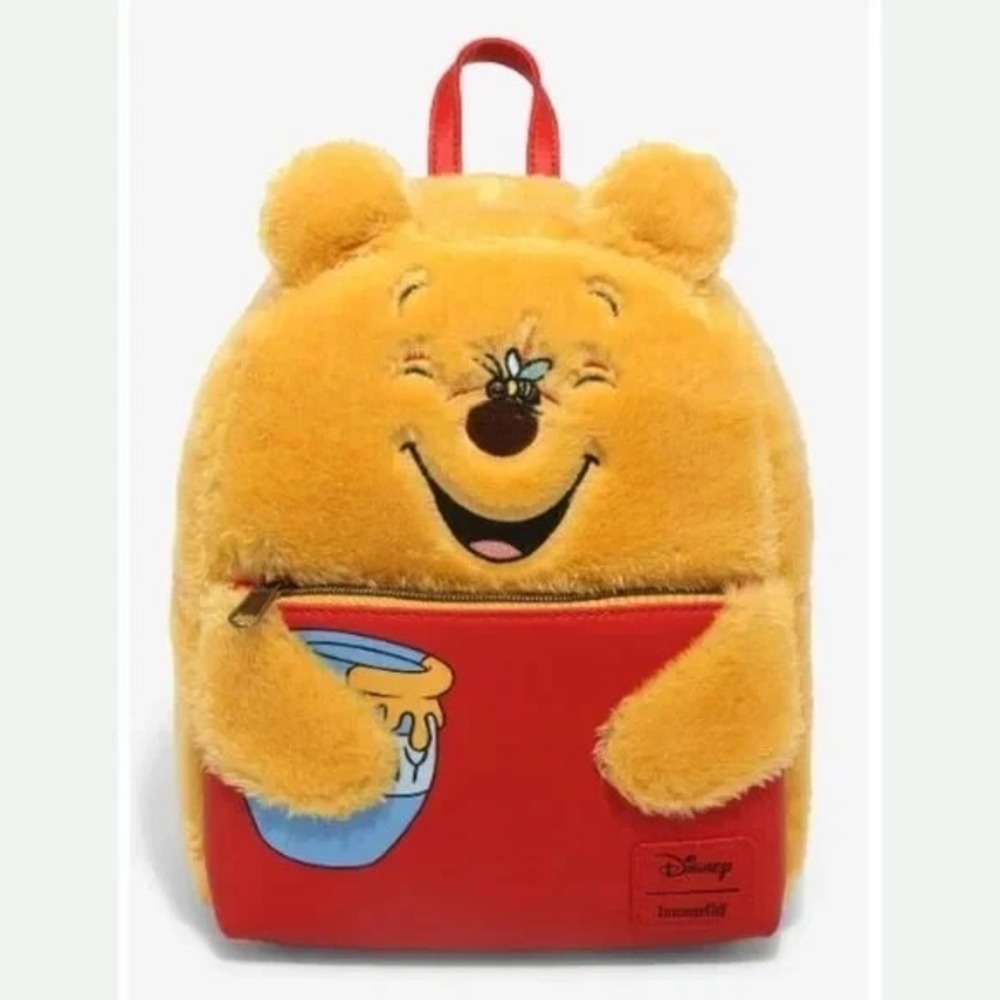 Loungefly Disney Winnie The Pooh Honey Pot Plush Mini‎ Backpack